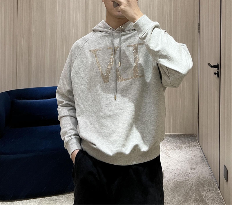 루이비통 라인스톤 LV 후디