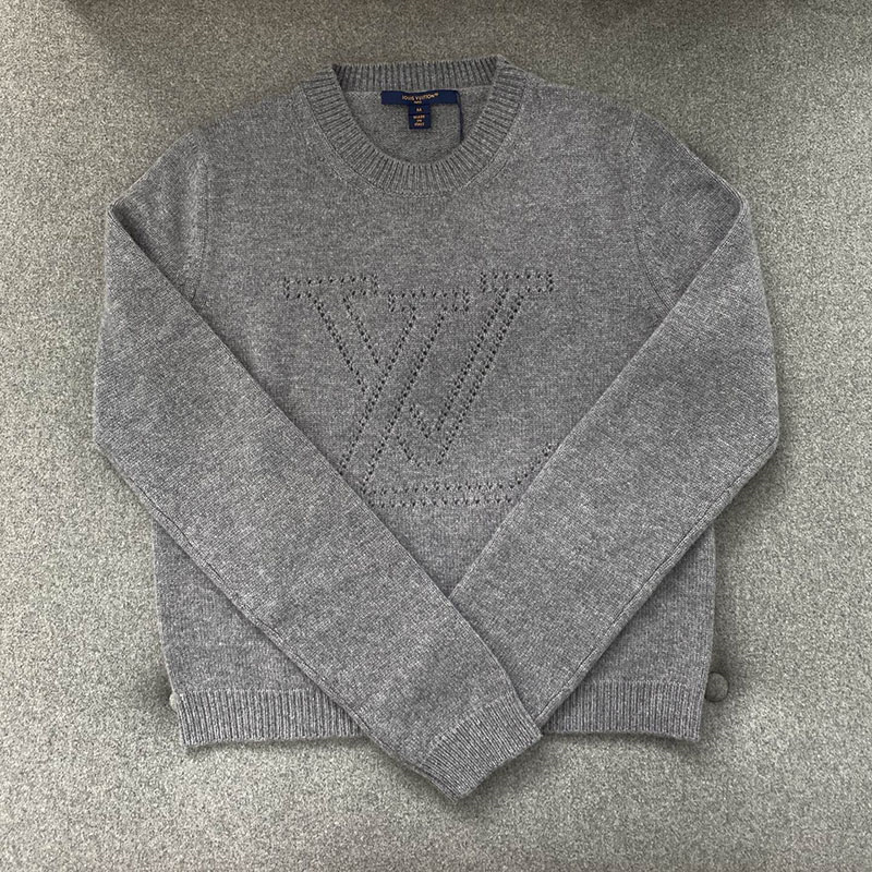 루이비통 엠브로이더드 시그니처 캐시미어 풀오버 니트