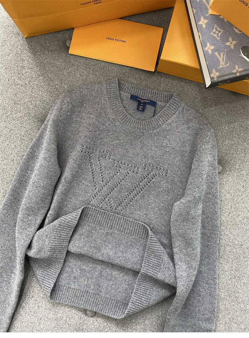 루이비통 엠브로이더드 시그니처 캐시미어 풀오버 니트
