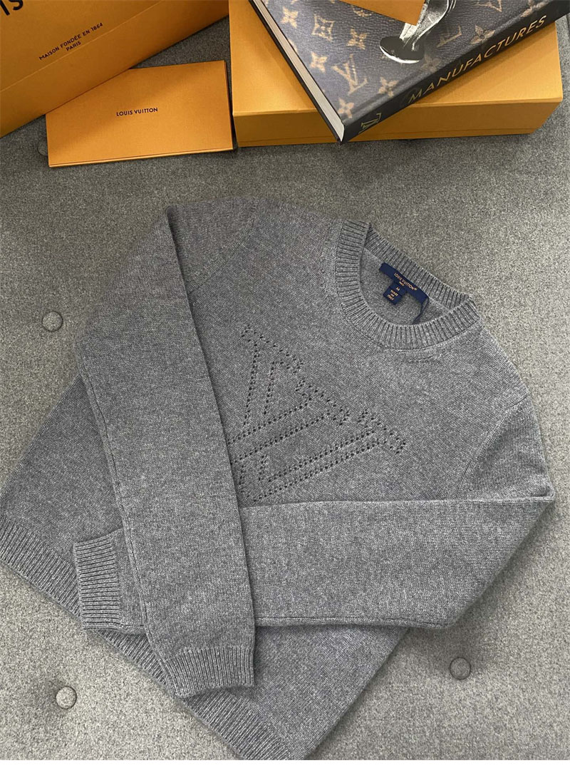루이비통 엠브로이더드 시그니처 캐시미어 풀오버 니트