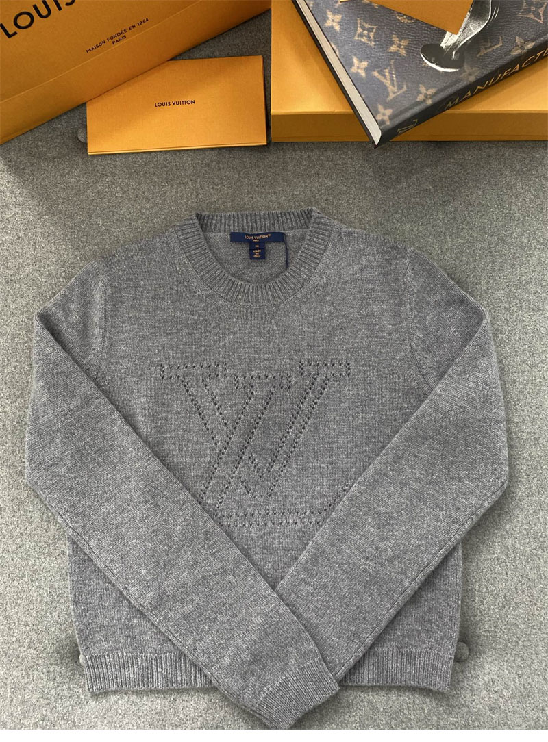 루이비통 엠브로이더드 시그니처 캐시미어 풀오버 니트