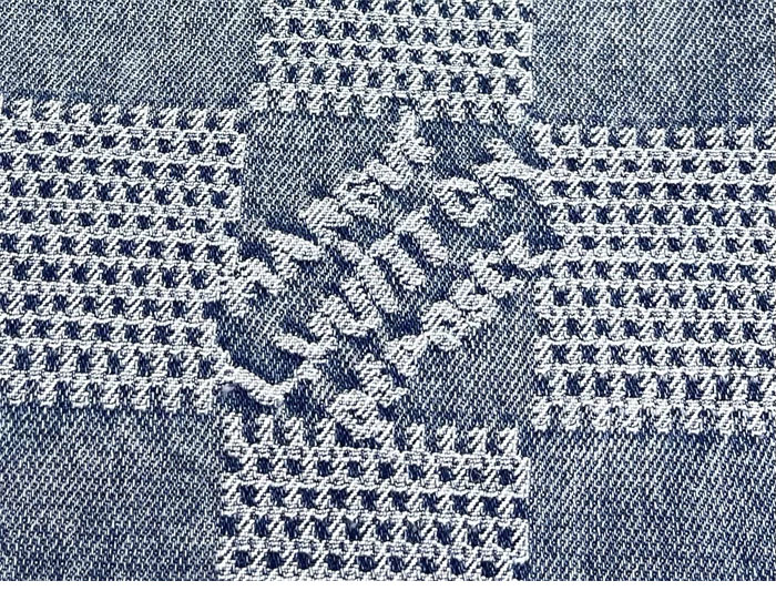 루이비통 다미에 3D 라이트 데님 숏 팬츠