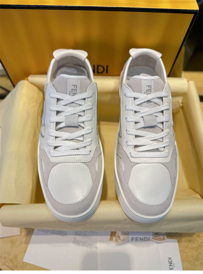 펜디 스텝 레더 스니커즈