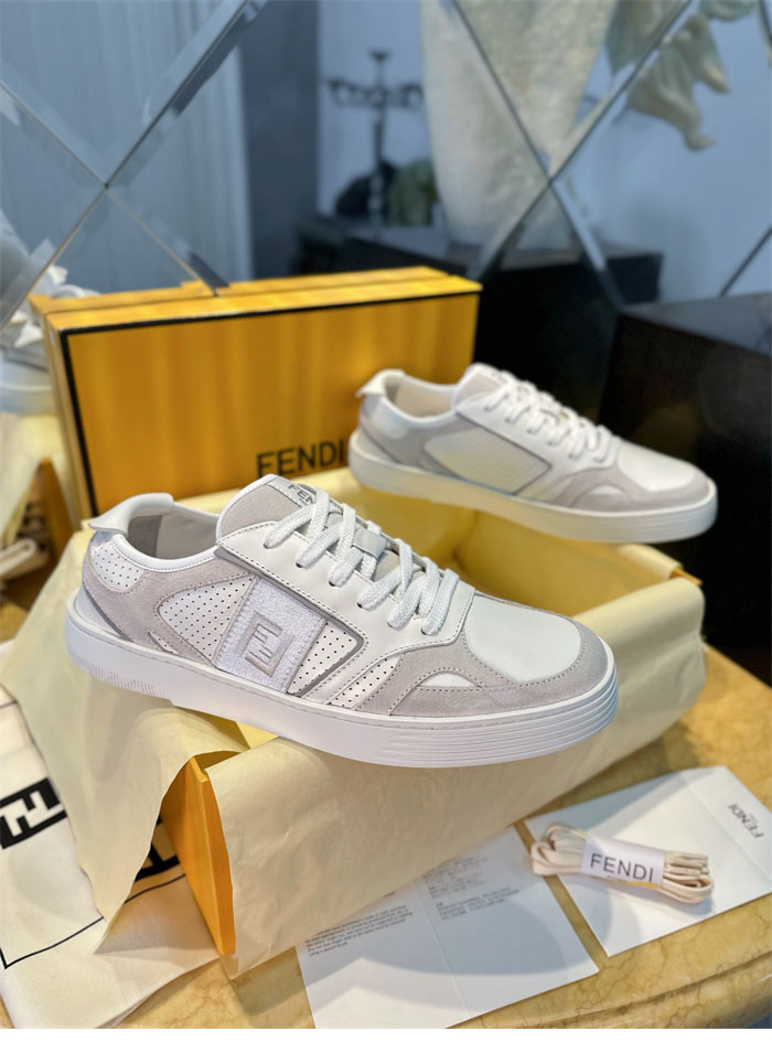 펜디 스텝 레더 스니커즈