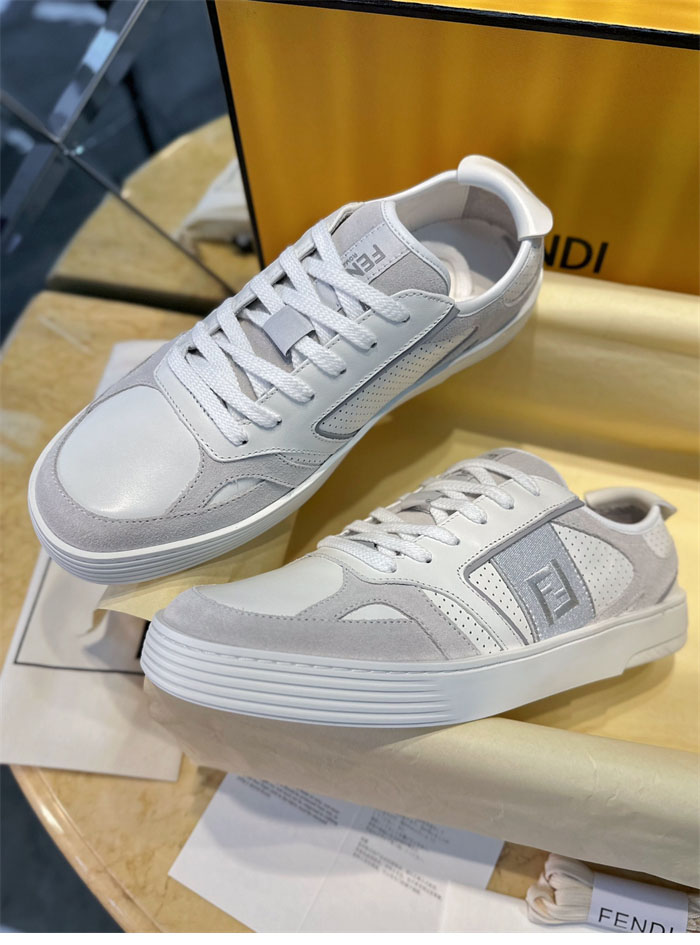 펜디 스텝 레더 스니커즈