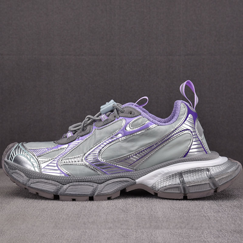발렌시아가 3XL 스니커즈 나일론 그레이 퍼플