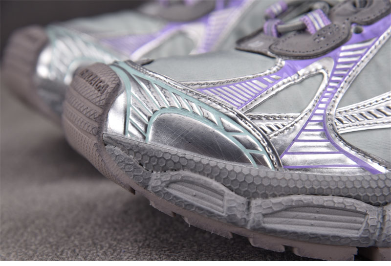 발렌시아가 3XL 스니커즈 나일론 그레이 퍼플