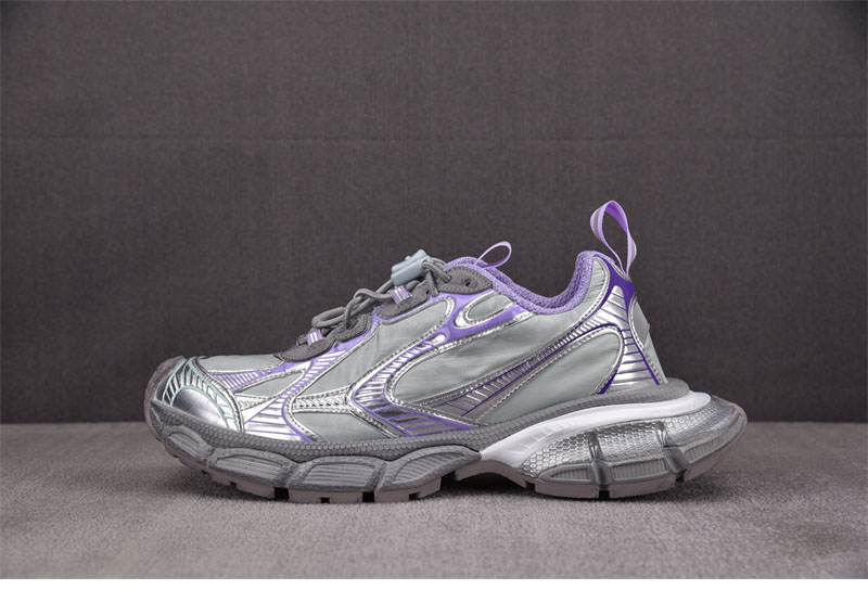발렌시아가 3XL 스니커즈 나일론 그레이 퍼플