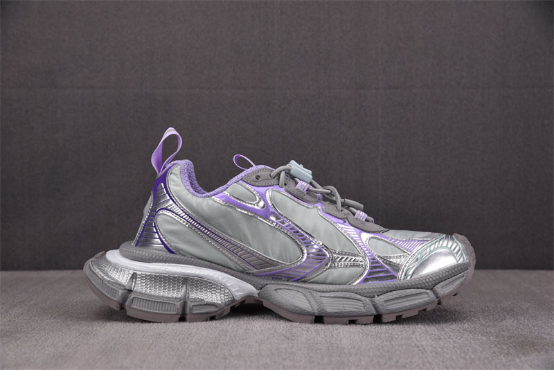 발렌시아가 3XL 스니커즈 나일론 그레이 퍼플