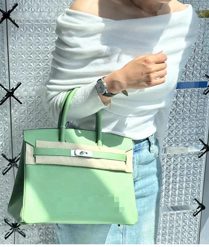 에르메스 버킨백 25 토고 은장