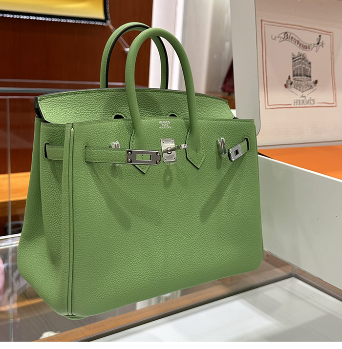 에르메스 버킨백 25 토고 은장