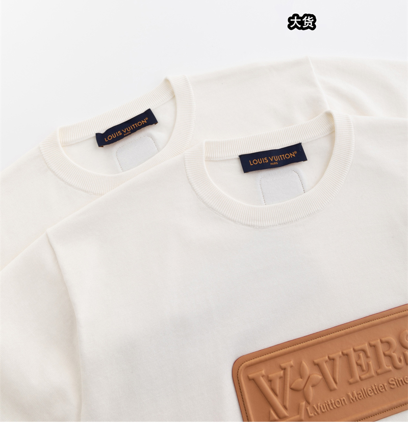 루이비통 VVN 패치 숏 슬리브드 코튼 크루넥 반팔 티셔츠