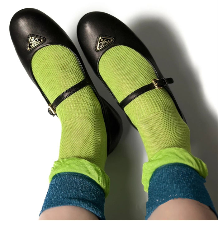 프라다 나파 가죽 발레리나 슈즈