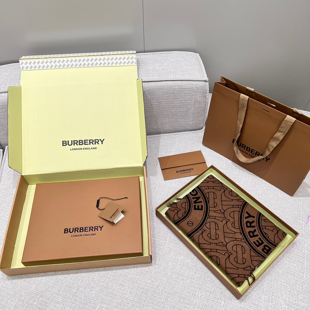 버버리 리버시블 체크 모노그램 캐시미어 스카프 머플러 2컬러