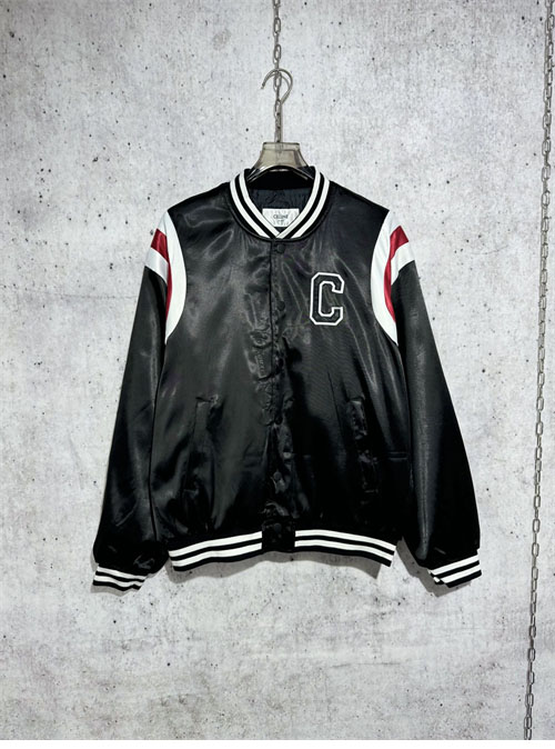 셀린느 24FW 사틴 바시티 자켓