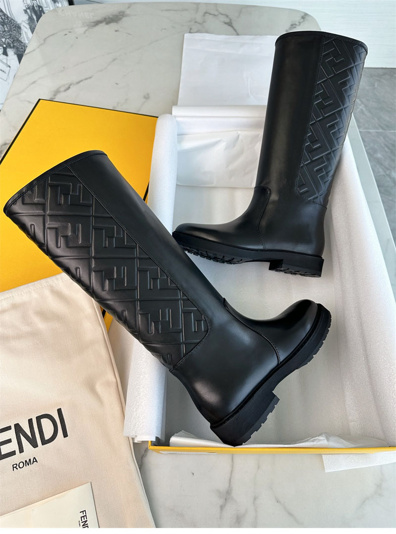 펜디 FF 로고 롱 부츠