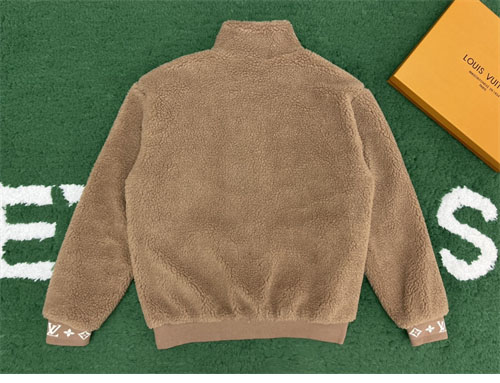 루이비통 로고 패치 후리스 블루종 2컬러