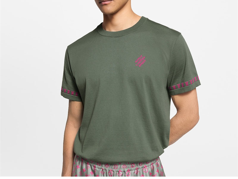 루이비통 MLVD 레터링 시그니처 반팔 크루넥 티셔츠