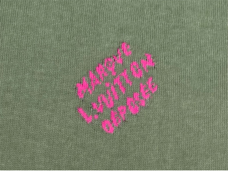 루이비통 MLVD 레터링 시그니처 반팔 크루넥 티셔츠