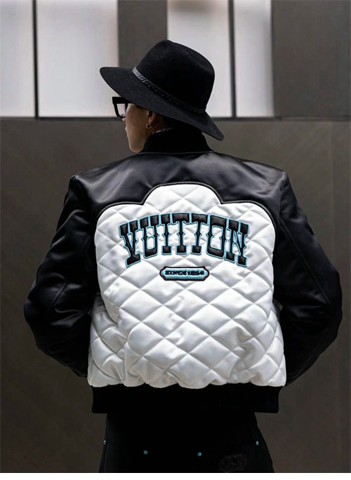 루이비통 24FW 바이컬러 새틴 봄버 자켓 1AFWK6