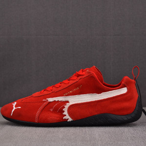 발렌시아가 x 푸마 스피드캣 스웨이드 스니커즈 레드/화이트