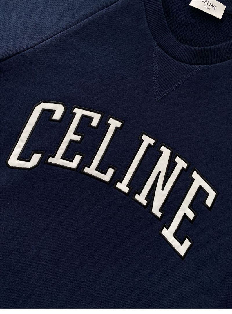 셀린느 로고 코튼 플리스 레귤러 스웨트셔츠 맨투맨