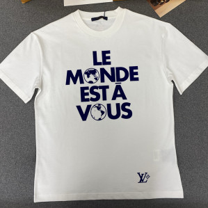 루이비통 Le Monde Est À Vous 그래픽 반팔 티셔츠
