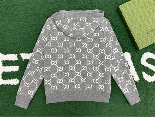 구찌 리버시블 GG 울 후드 집업