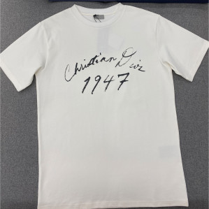 디올 핸드라이팅 1947 시그니처 캐주얼 핏 반팔 티셔츠