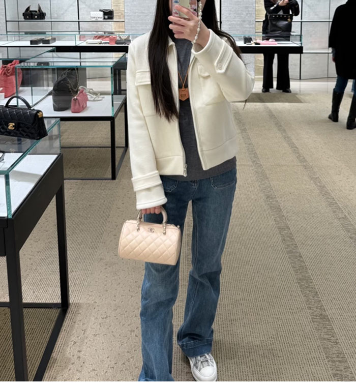 샤넬 25c 체인 미니 볼링백