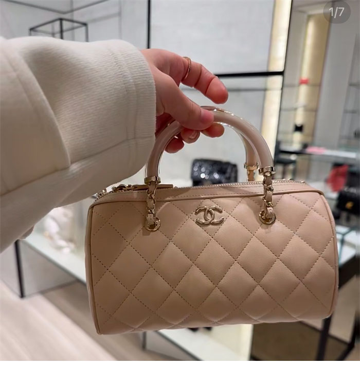 샤넬 25c 체인 미니 볼링백