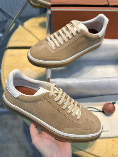 로로피아나 테니스 워크 레이스업 스니커즈