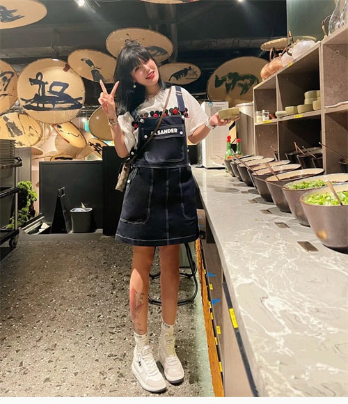 샤넬 22p CC 메쉬 패브릭 레더 스니커즈