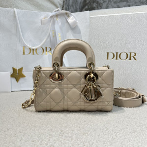 디올 레이디 D-조이 미니 백 베이지 까나쥬