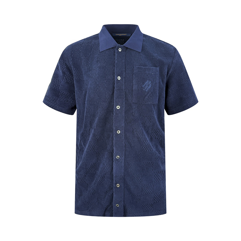 루이비통 다미에 MLVD 프렌치 테리 숏 슬리브드 셔츠