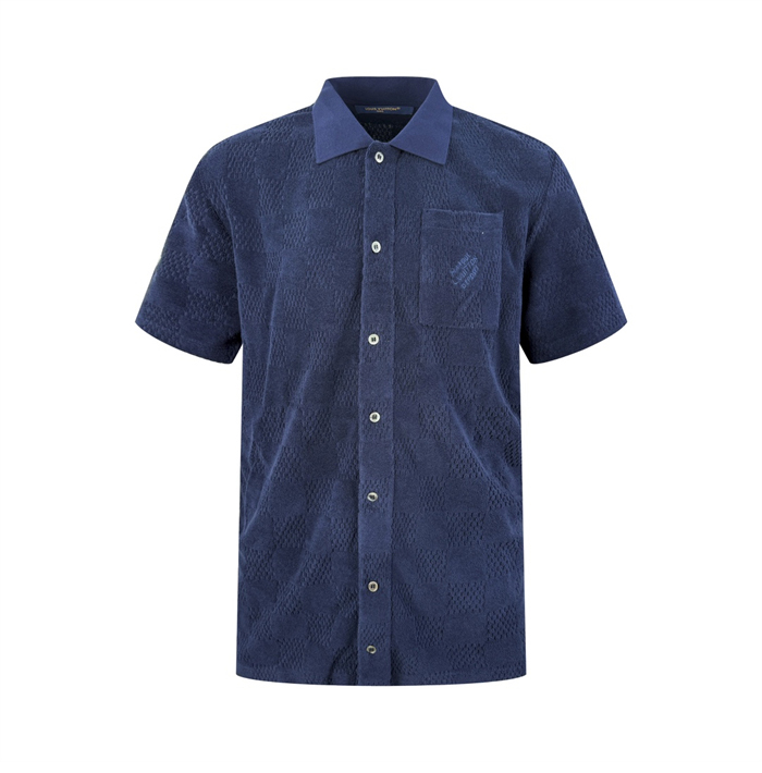 루이비통 다미에 MLVD 프렌치 테리 숏 슬리브드 셔츠