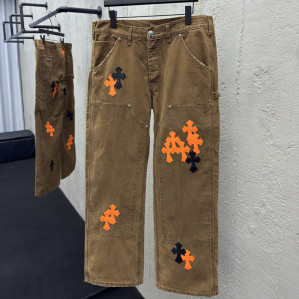 크롬하츠 멀티 크로스 카펜터 데님 팬츠