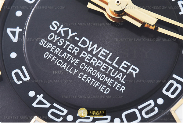ZF공장 롤렉스 스카이드웰러 옐로우골드금통 블랙다이얼 러버스트랩 텅스텐 Skydweller 336238 YG_RU Black ZF V2 Asia 2824