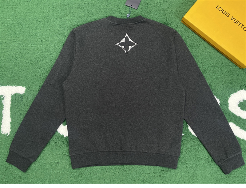 루이비통 LV Ice 로고 콤팩트 코튼 크루넥 스웨터