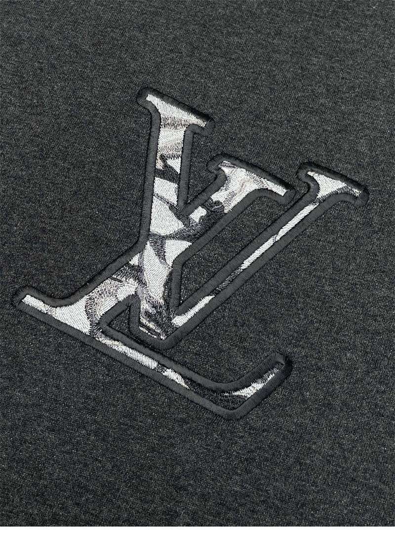 루이비통 LV Ice 로고 콤팩트 코튼 크루넥 스웨터