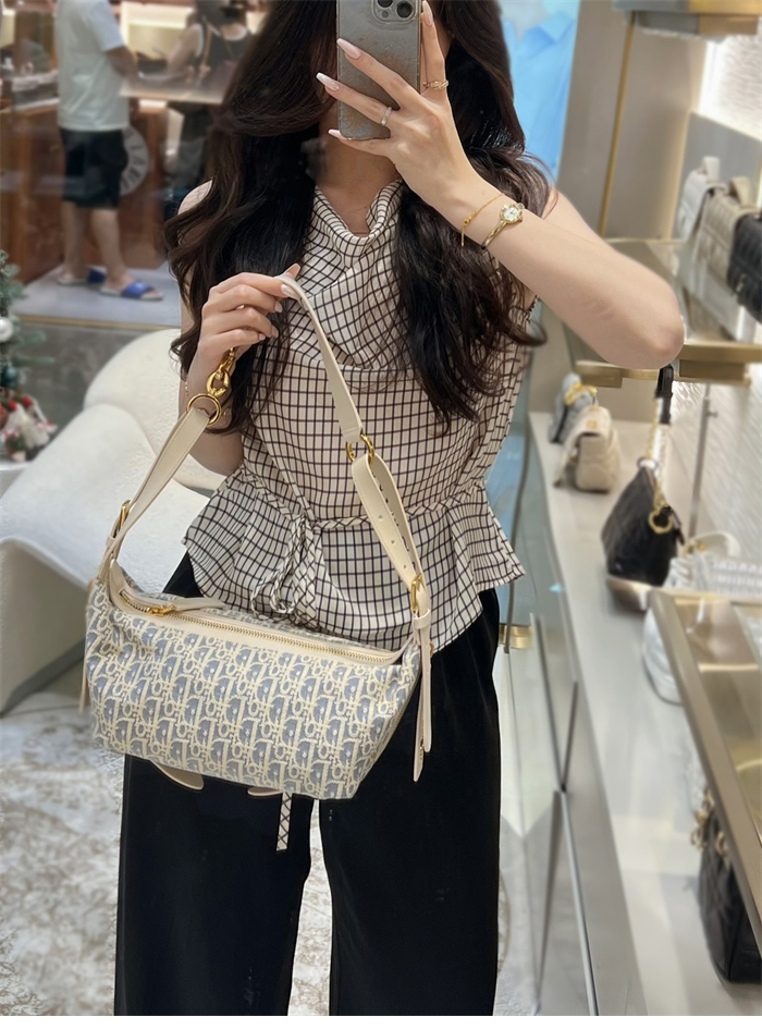 디올 D-Journey 오블리크 스몰 백