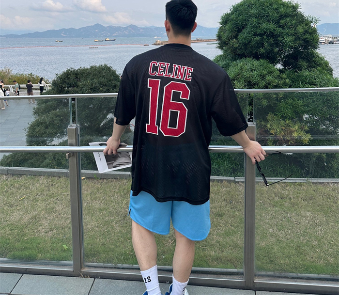 셀린느 16 메쉬 반팔 티셔츠