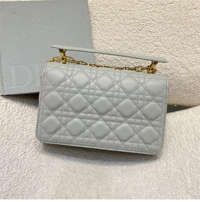 디올 졸리 스몰 탑 핸들백 그레이 까나쥬