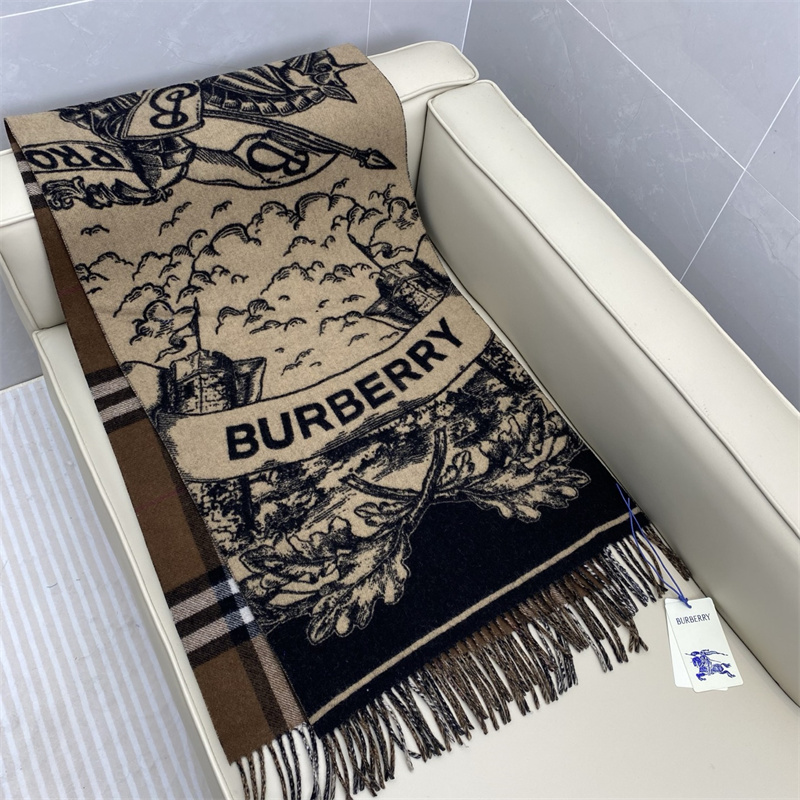 버버리 리버서블 EKD 캐시미어 스카프 머플러