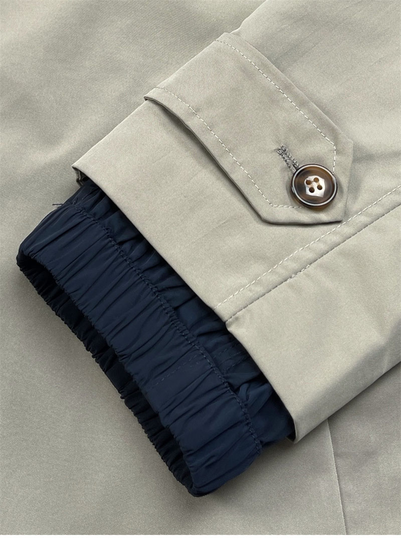 미우미우 파나마 코튼 테크니컬 퐁제 블루종 자켓